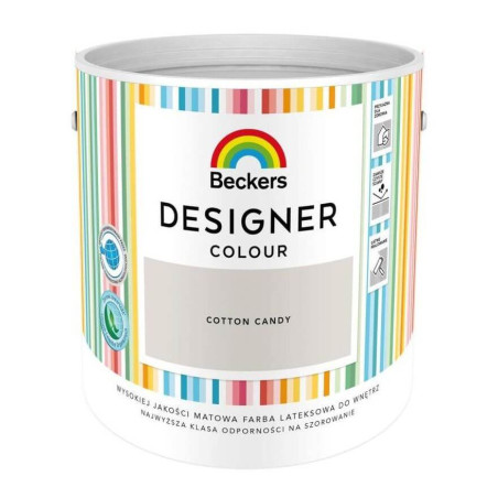 Farba Lateksowa Designer Colour Cotton Candy 2,5L Beckers