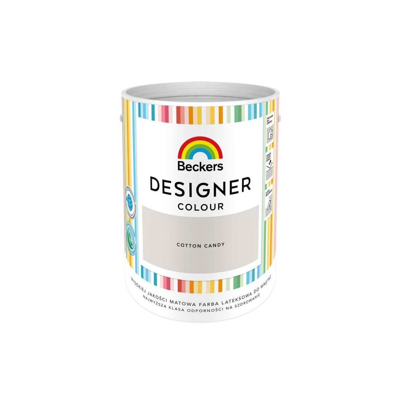 Farba Lateksowa Designer Colour Cotton Candy 5L Beckers Farba Lateksowa Designer Colour Cotton Candy 5L Beckers