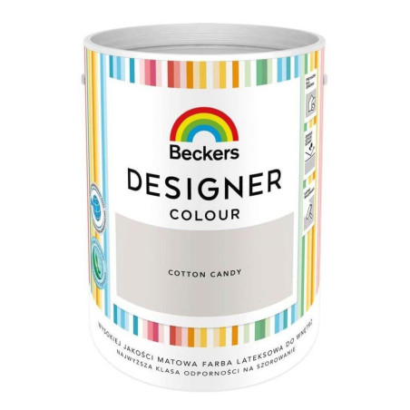 Farba Lateksowa Designer Colour Cotton Candy 5L Beckers