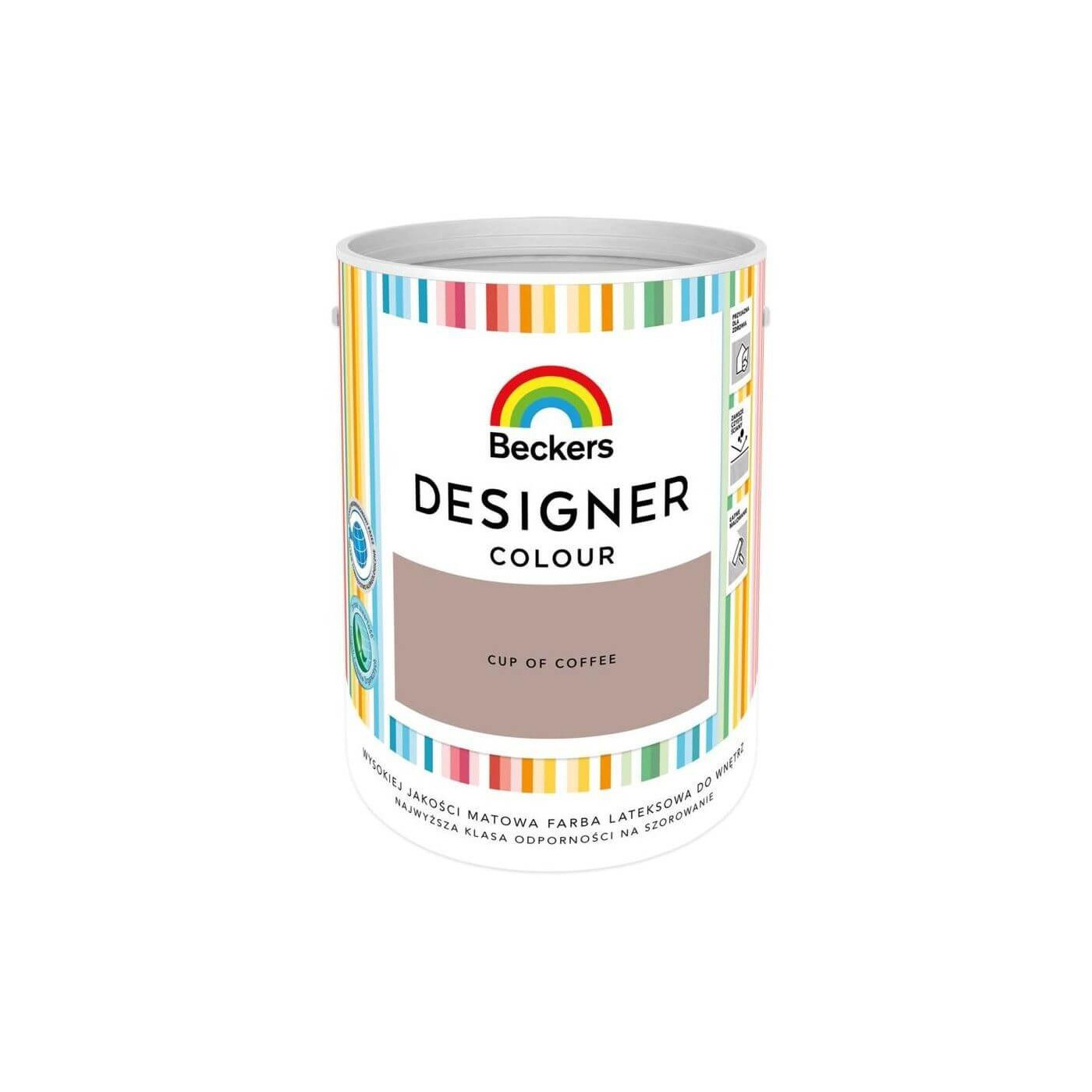 Farba Lateksowa Designer Colour Cup Of Coffee 5L Beckers Farba Lateksowa Designer Colour Cup Of Coffee 5L Beckers