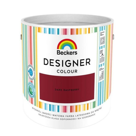 Farba Lateksowa Designer Colour Dark Raspberry 2,5L Beckers