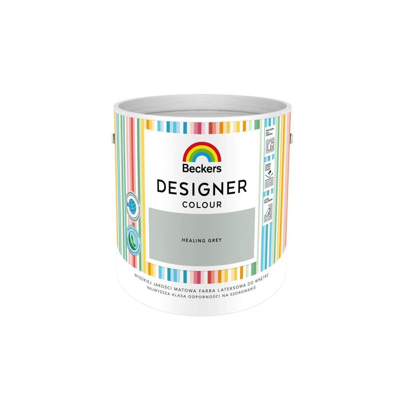 Farba Lateksowa Designer Colour Healing Grey 2,5L Beckers Farba Lateksowa Designer Colour Healing Grey 2,5L Beckers