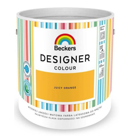 Farba Lateksowa Designer Colour Juicy Orange 2,5L Beckers