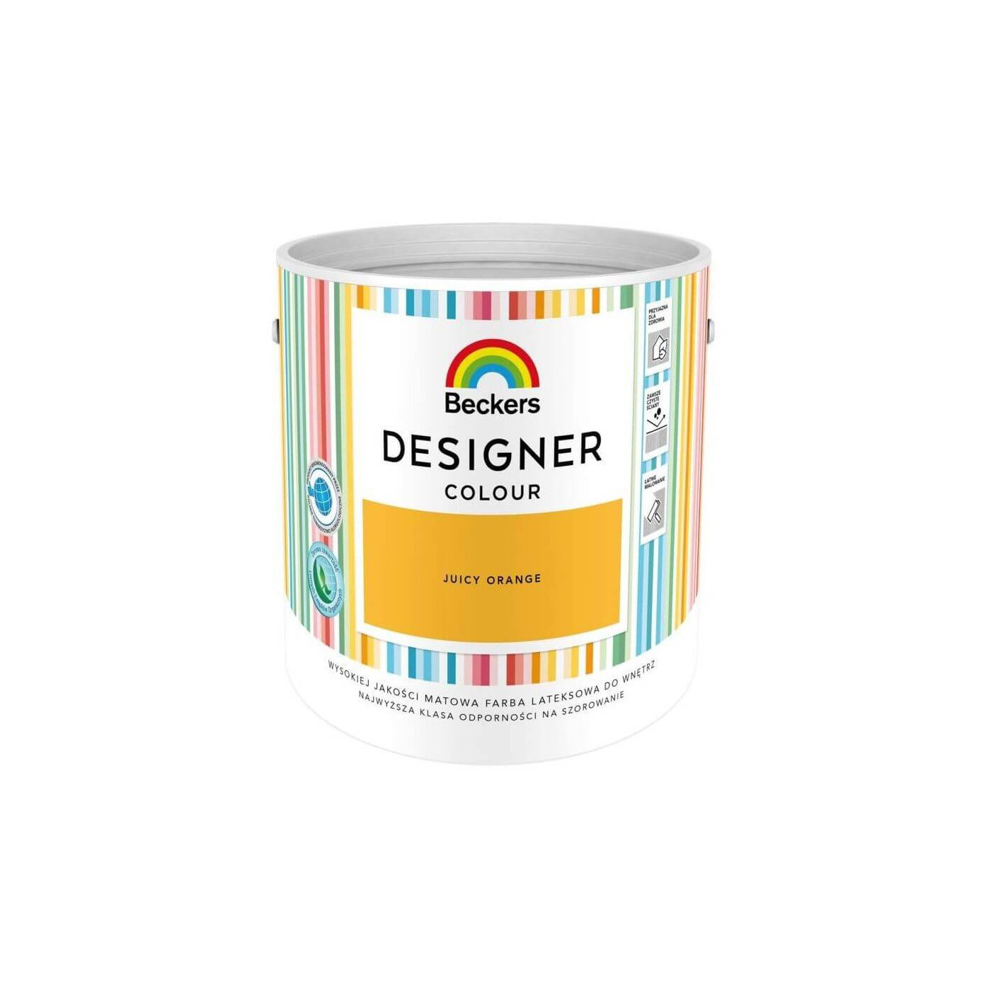 Farba Lateksowa Designer Colour Juicy Orange 5L Beckers Farba Lateksowa Designer Colour Juicy Orange 5L Beckers
