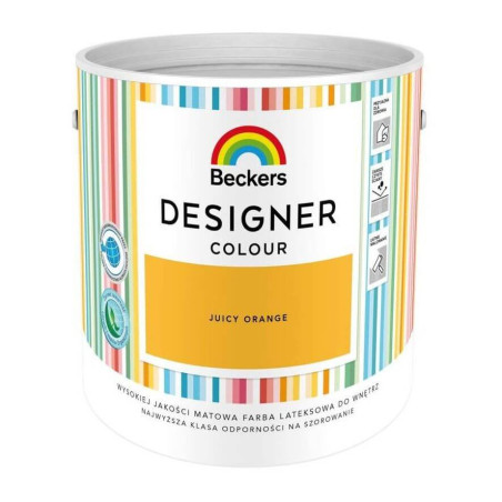 Farba Lateksowa Designer Colour Juicy Orange 5L Beckers