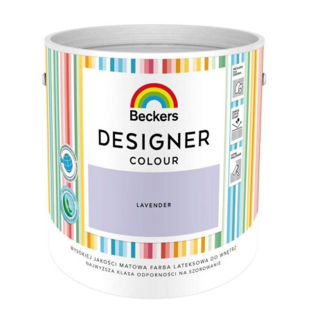 Farba Lateksowa Designer Colour Lavender 2,5L Beckers