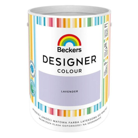 Farba Lateksowa Designer Colour Lavender 5L Beckers