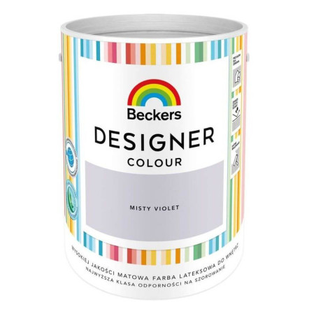 Farba Lateksowa Designer Colour Misty Violet 5L Beckers