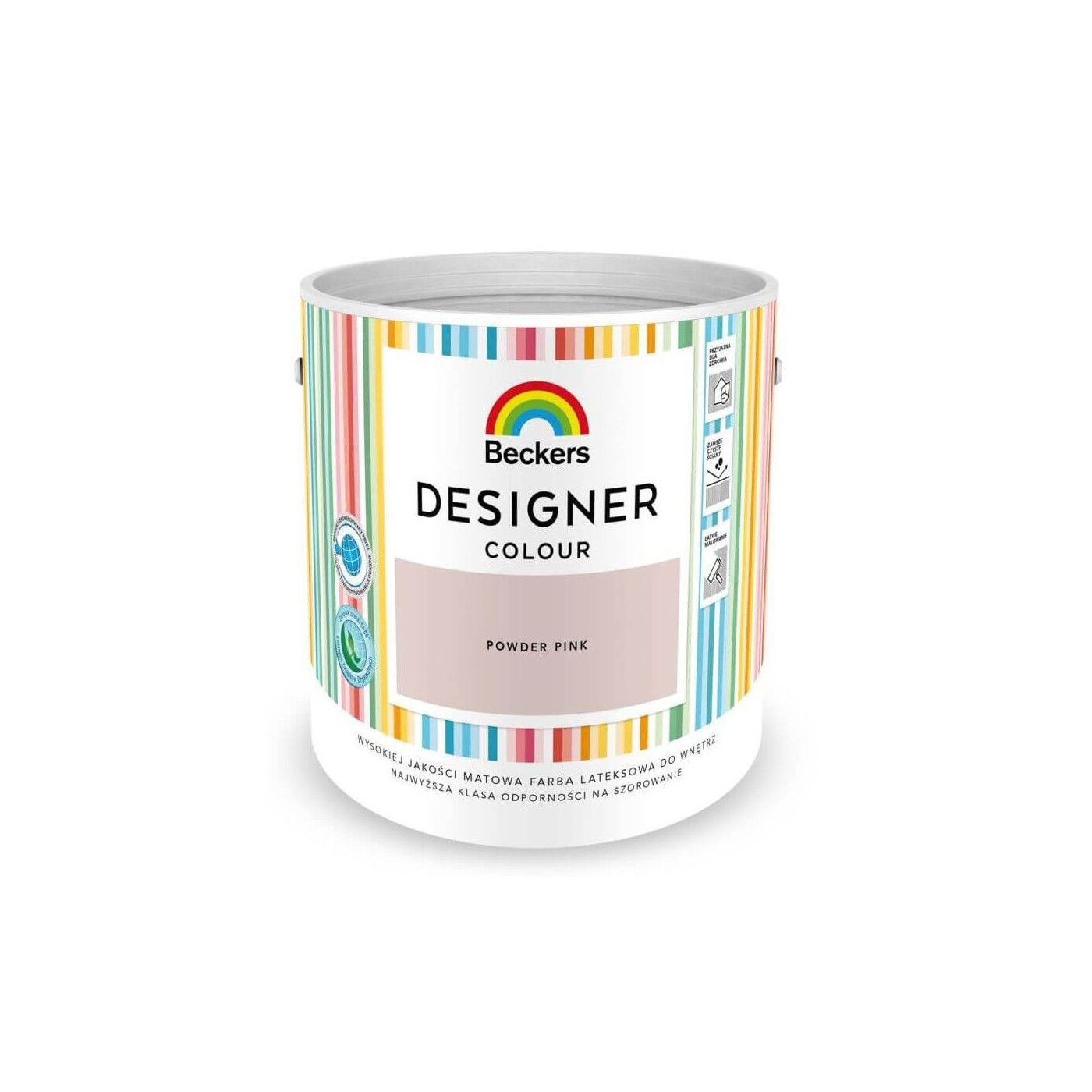 Farba Lateksowa Designer Colour Powder Pink 2,5L Beckers Farba Lateksowa Designer Colour Powder Pink 2,5L Beckers
