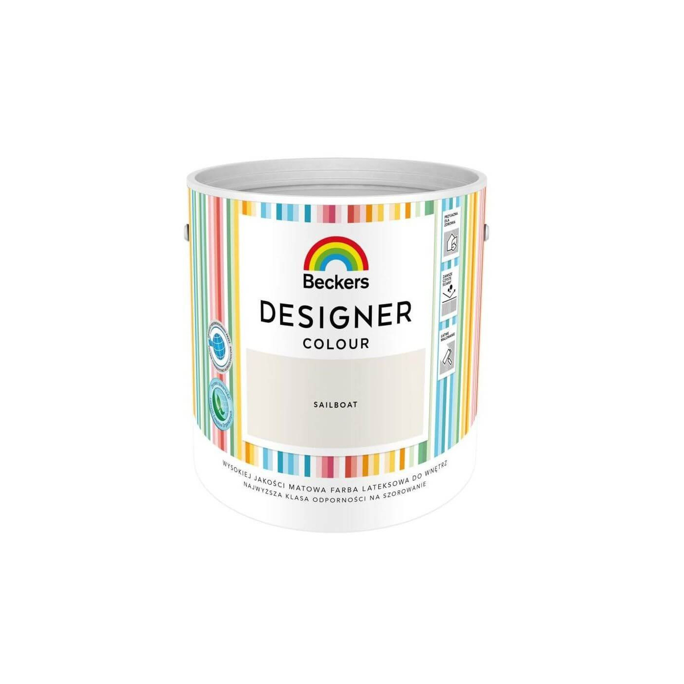 Farba Lateksowa Designer Colour Sailboat 2,5L Beckers Farba Lateksowa Designer Colour Sailboat 2,5L Beckers