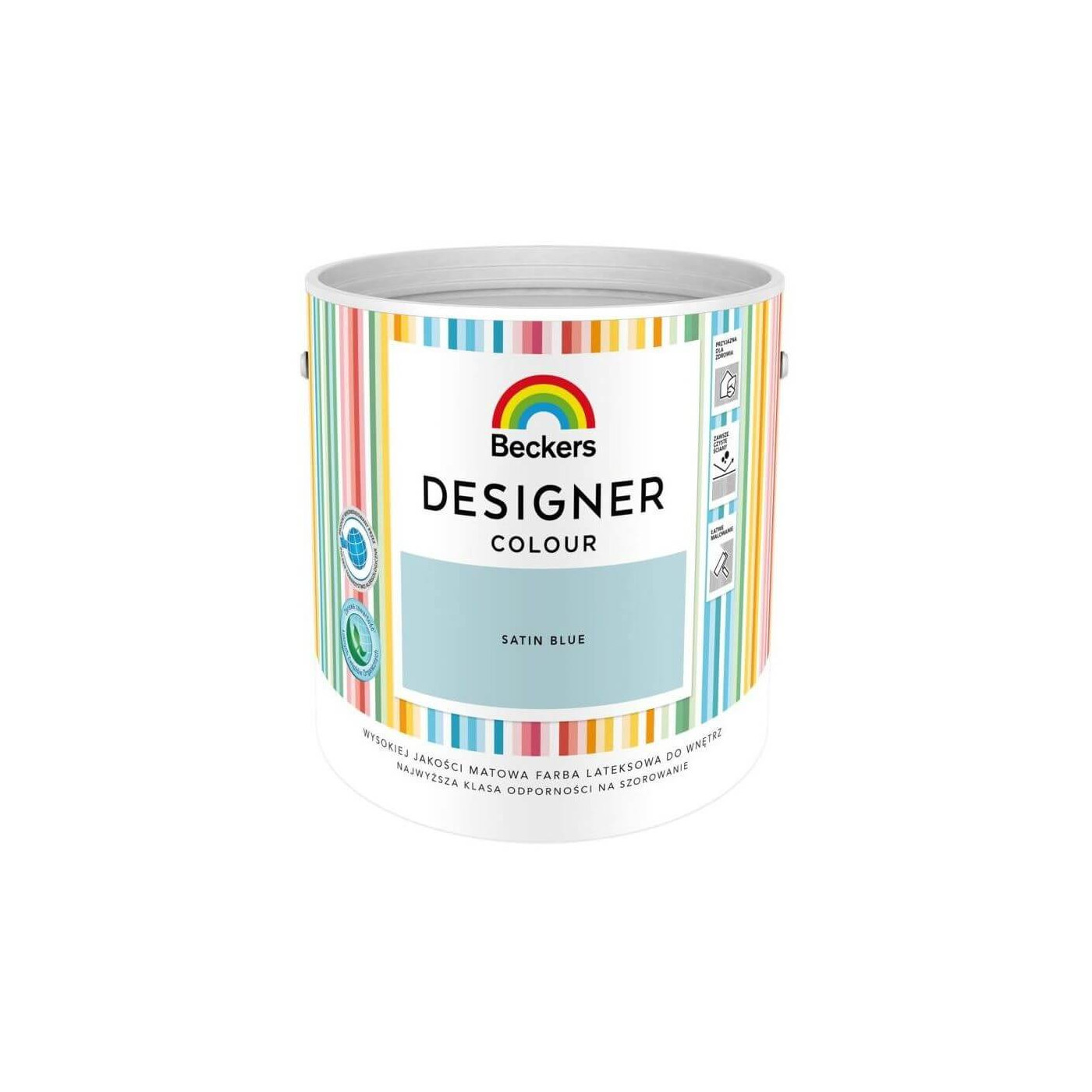 Farba Lateksowa Designer Colour Satin Blue 2,5L Beckers Farba Lateksowa Designer Colour Satin Blue 2,5L Beckers
