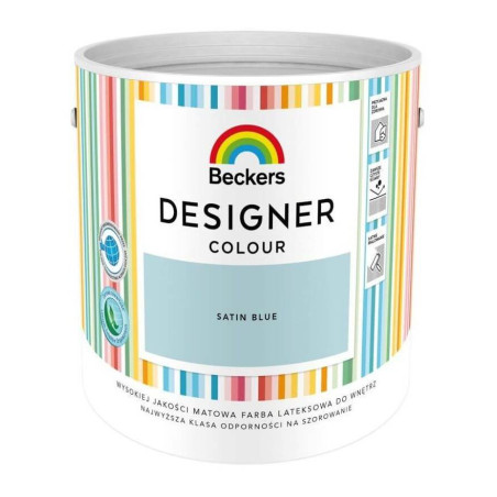 Farba Lateksowa Designer Colour Satin Blue 2,5L Beckers