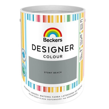 Farba Lateksowa Designer Colour Stony Beach 5L Beckers