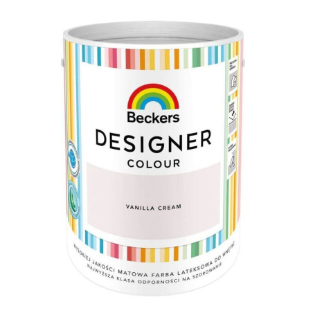Farba Lateksowa Designer Colour Vanilla Cream 5L Beckers