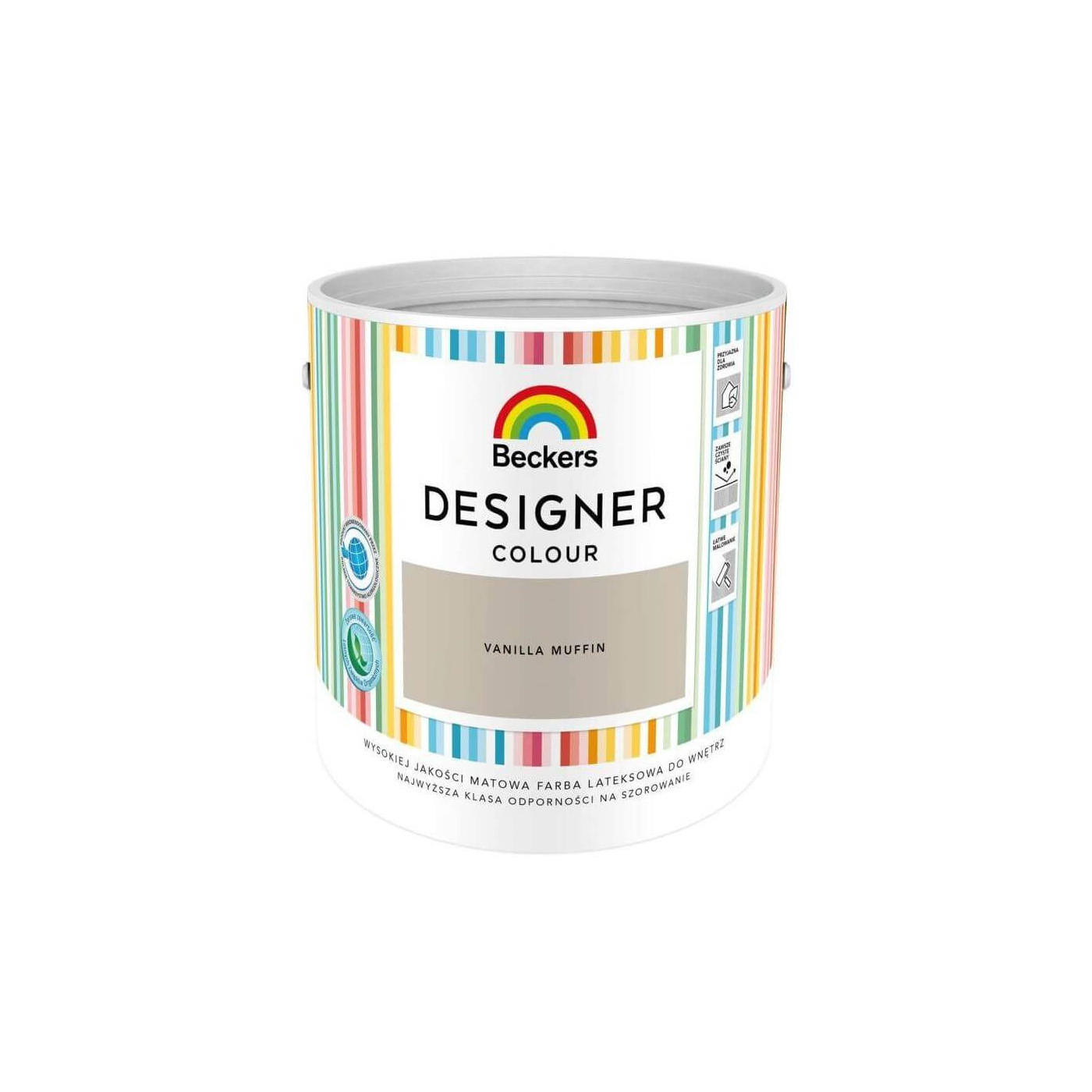 Farba Lateksowa Designer Colour Vanilla Muffin 2,5L Beckers Farba Lateksowa Designer Colour Vanilla Muffin 2,5L Beckers