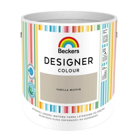 Farba Lateksowa Designer Colour Vanilla Muffin 2,5L Beckers