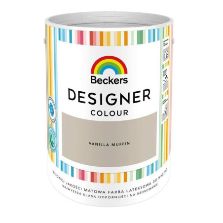 Farba Lateksowa Designer Colour Vanilla Muffin 5L Beckers