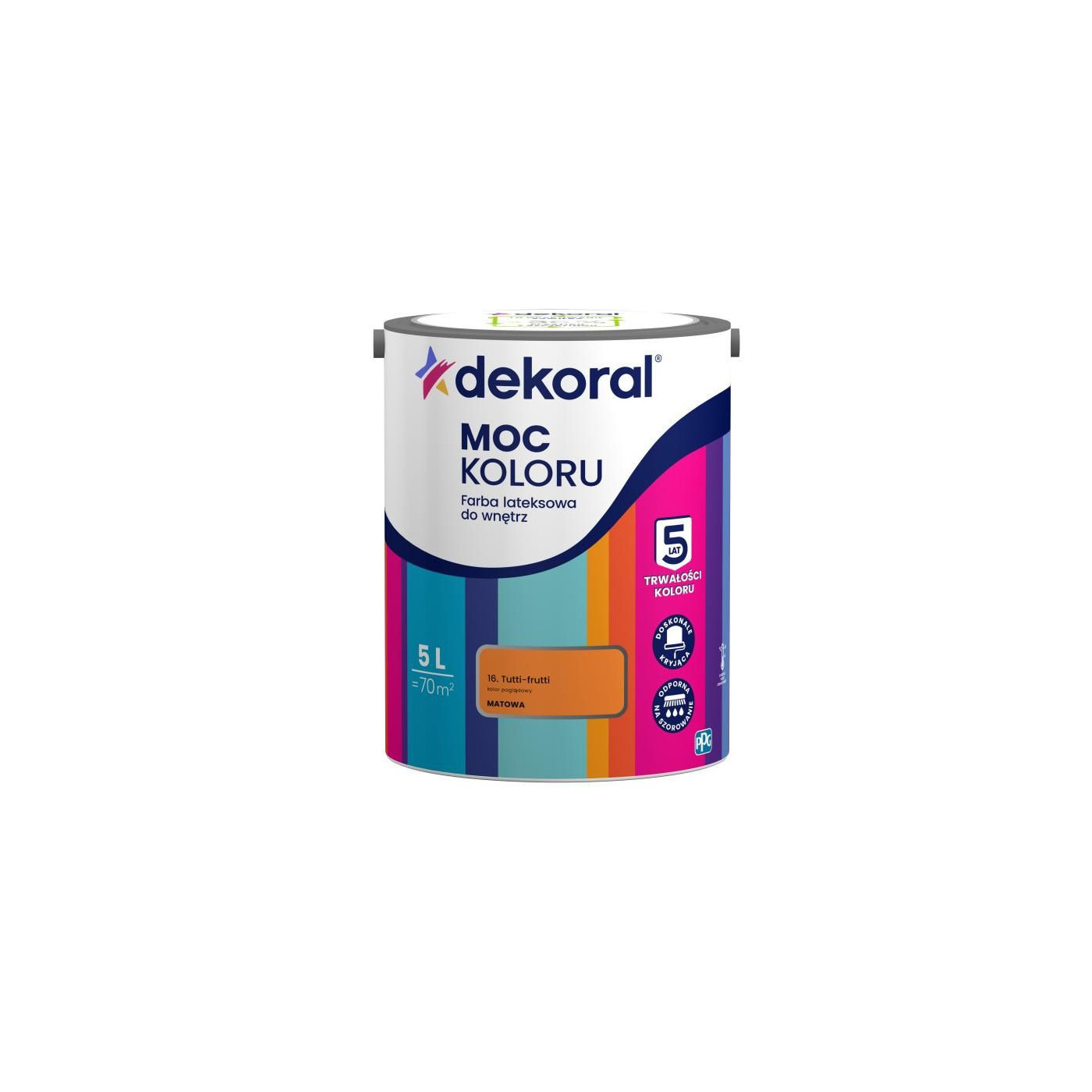 Farba Lateksowa Moc Koloru Tutti-frutti 5l Dekoral Farba Lateksowa Moc Koloru Tutti-frutti 5l Dekoral