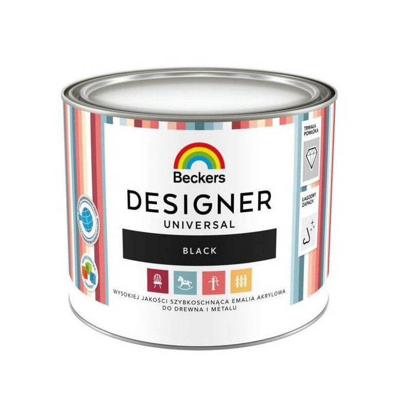 Emalia Akrylowa Designer Universal Black 0,5L Beckers Emalia Akrylowa Designer Universal Black 0,5L Beckers