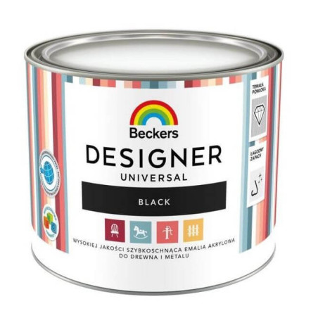 Emalia Akrylowa Designer Universal Black 0,5L Beckers
