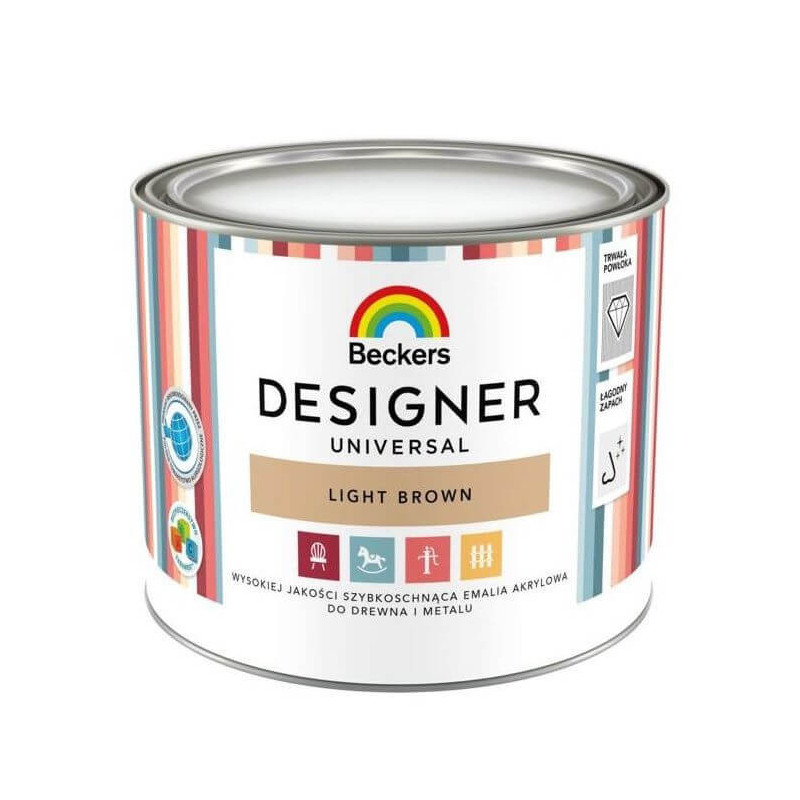 Emalia Akrylowa Designer Universal Light Brown 0,5L Beckers Emalia Akrylowa Designer Universal Light Brown 0,5L Beckers