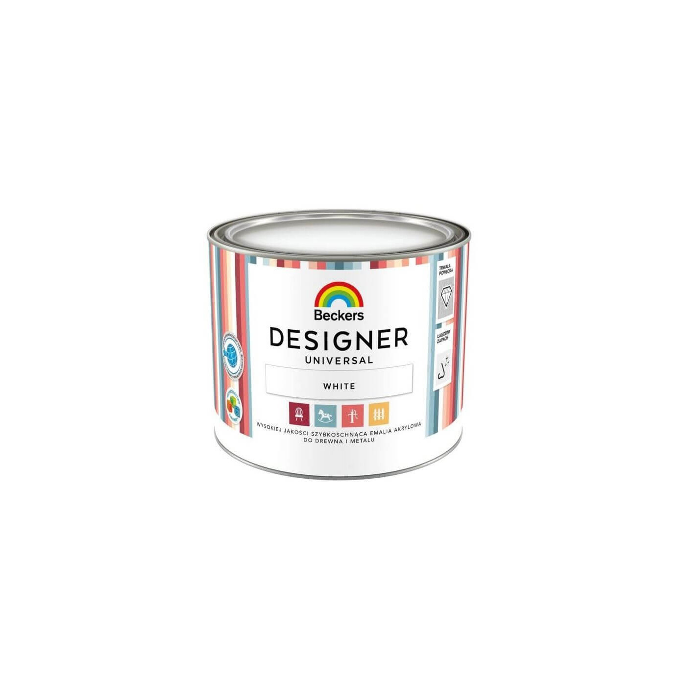 Emalia Akrylowa Designer Universal White 0,5L Beckers Emalia Akrylowa Designer Universal White 0,5L Beckers