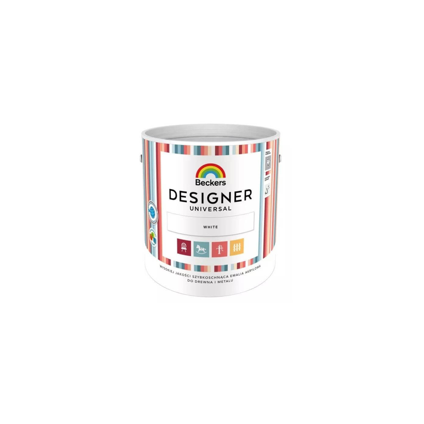 Emalia Akrylowa Designer Universal White 2,5L Beckers Emalia Akrylowa Designer Universal White 2,5L Beckers