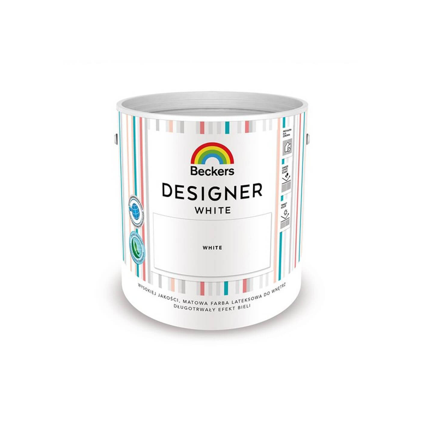 Farba Lateksowa Designer White 2,5L Beckers Farba Lateksowa Designer White 2,5L Beckers