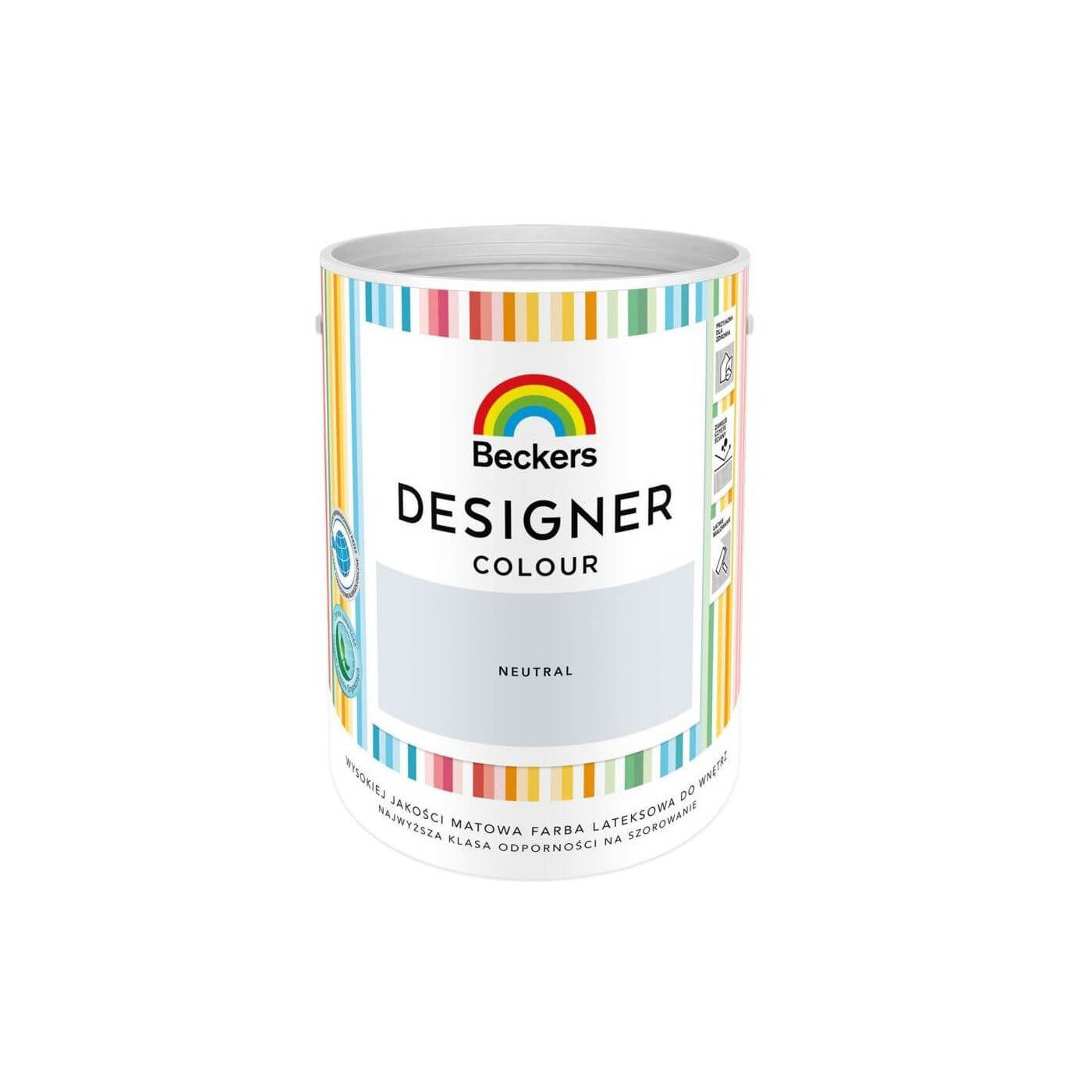 Farba Lateksowa Designer Colour Neutral 5L Beckers Farba Lateksowa Designer Colour Neutral 5L Beckers