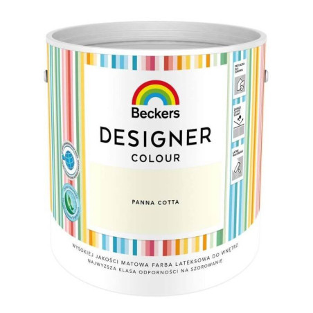 Farba Lateksowa Designer Colour Panna Cotta 2,5L Beckers