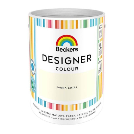 Farba Lateksowa Designer Colour Panna Cotta 5L Beckers