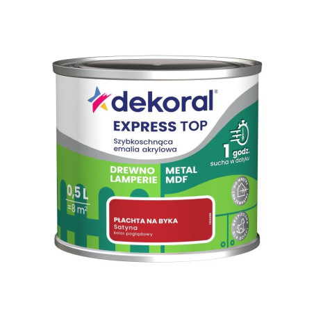 Emalia Szybkoschnąca Do Dzieła Płachta na byka Satyna 0,5L Dekoral