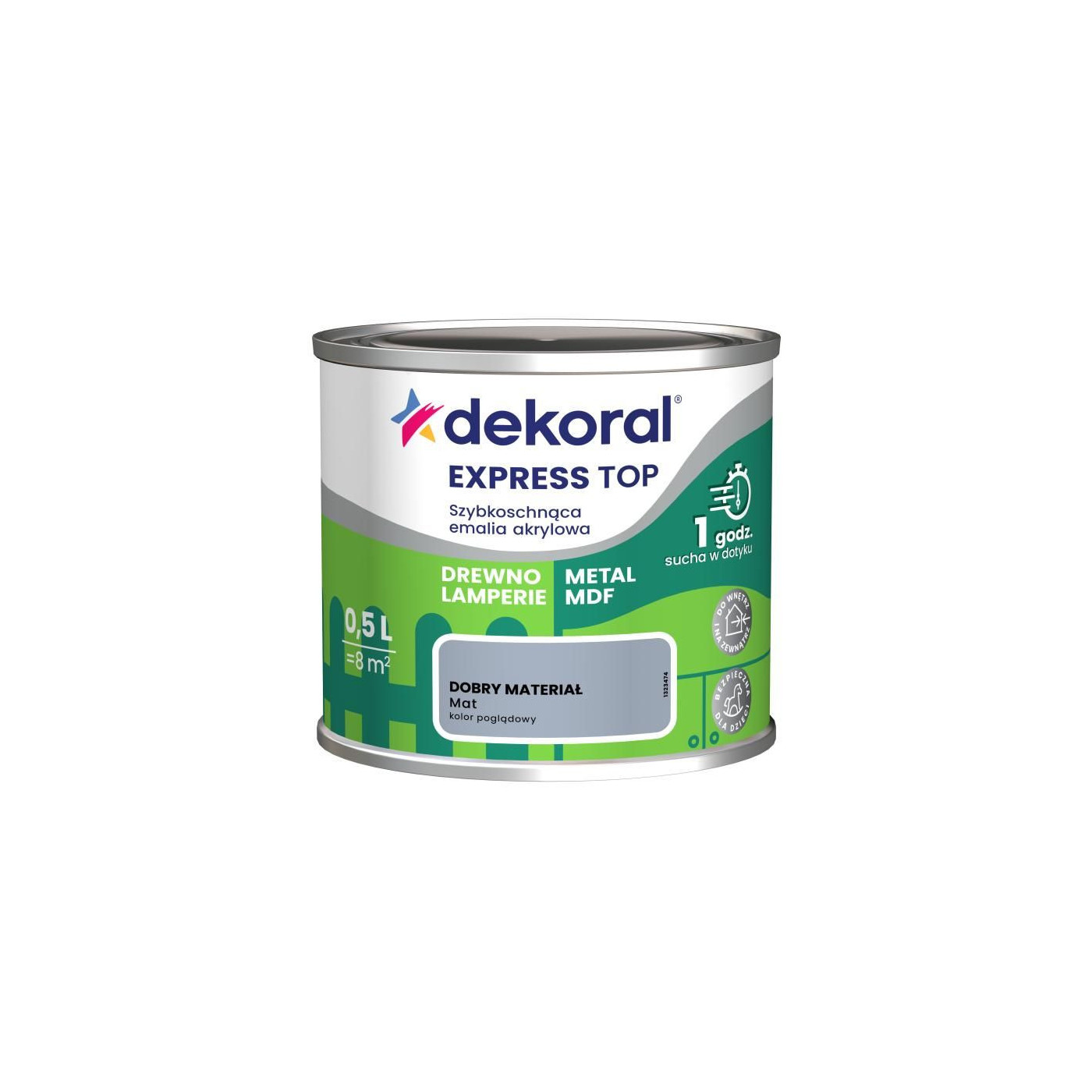 Emalia Szybkoschnąca Do Dzieła Dobry Materiał Mat 0,5L Dekoral Emalia Szybkoschnąca Do Dzieła Dobry Materiał Mat 0,5L Dekoral