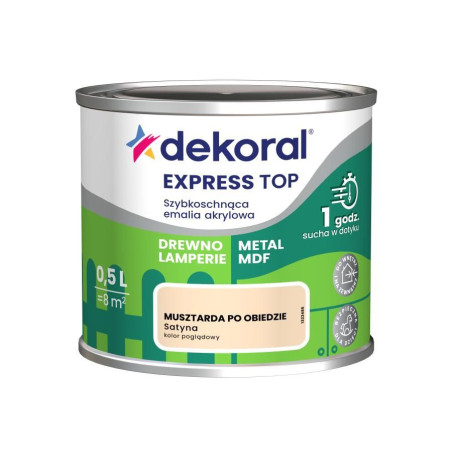 Emalia Szybkoschnąca Do Dzieła Musztarda Po Obiedzie Satyna 0,5L Dekoral