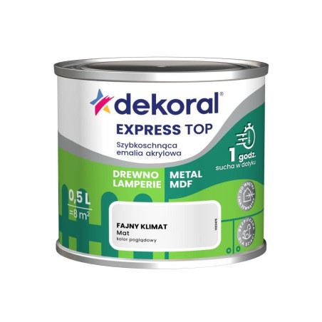 Emalia Szybkoschnąca Do Dzieła Fajny Klimat Mat 0,5L Dekoral