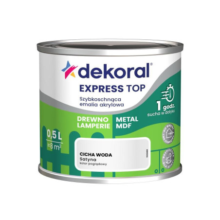 Emalia Szybkoschnąca Do Dzieła Cicha Woda Satyna 0,5L Dekoral