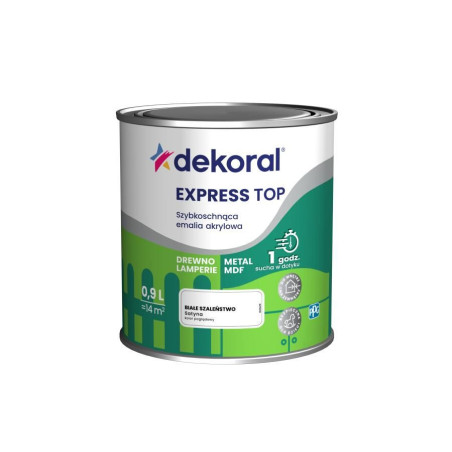 Emalia Szybkoschnąca Do Dzieła Białe Szaleństwo Satyna 0,9L Dekoral