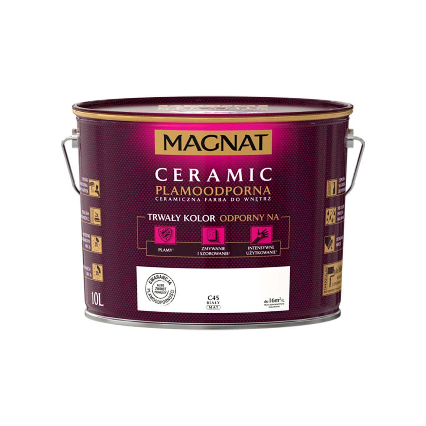 Farba Ceramiczna C45 Biała 10L Magnat Farba Ceramiczna C45 Biała 10L Magnat