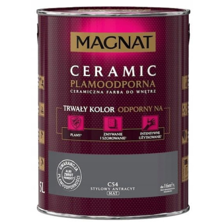 Farba Ceramiczna Magnat C54 Stylowy Antracyt 5L