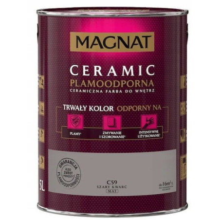 Farba Ceramiczna Magnat C59 Szary Kwarc 5L