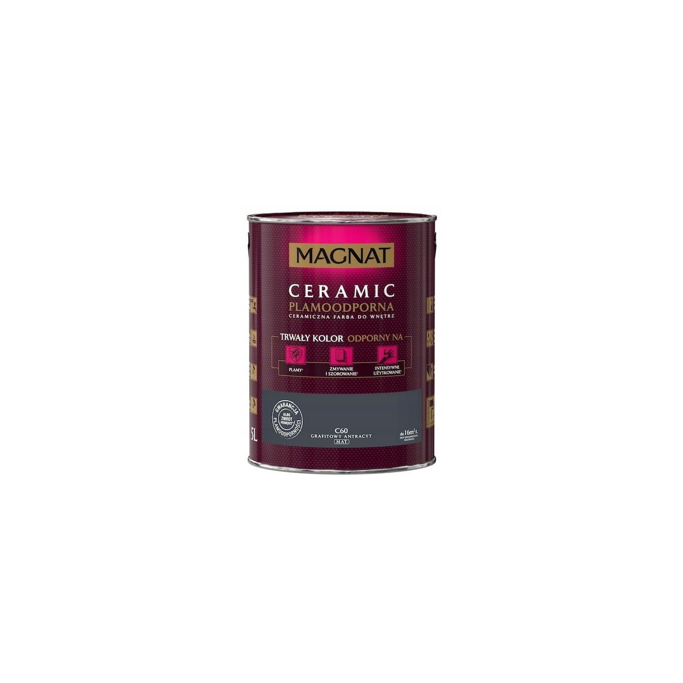 Farba Ceramiczna Magnat C60 Grafitowy Antracyt 5L Farba Ceramiczna Magnat C60 Grafitowy Antracyt 5L