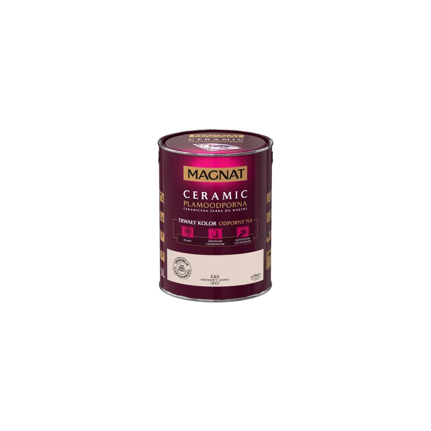 Farba Ceramiczna Magnat C63 Kremowy Japis 5L Farba Ceramiczna Magnat C63 Kremowy Japis 5L