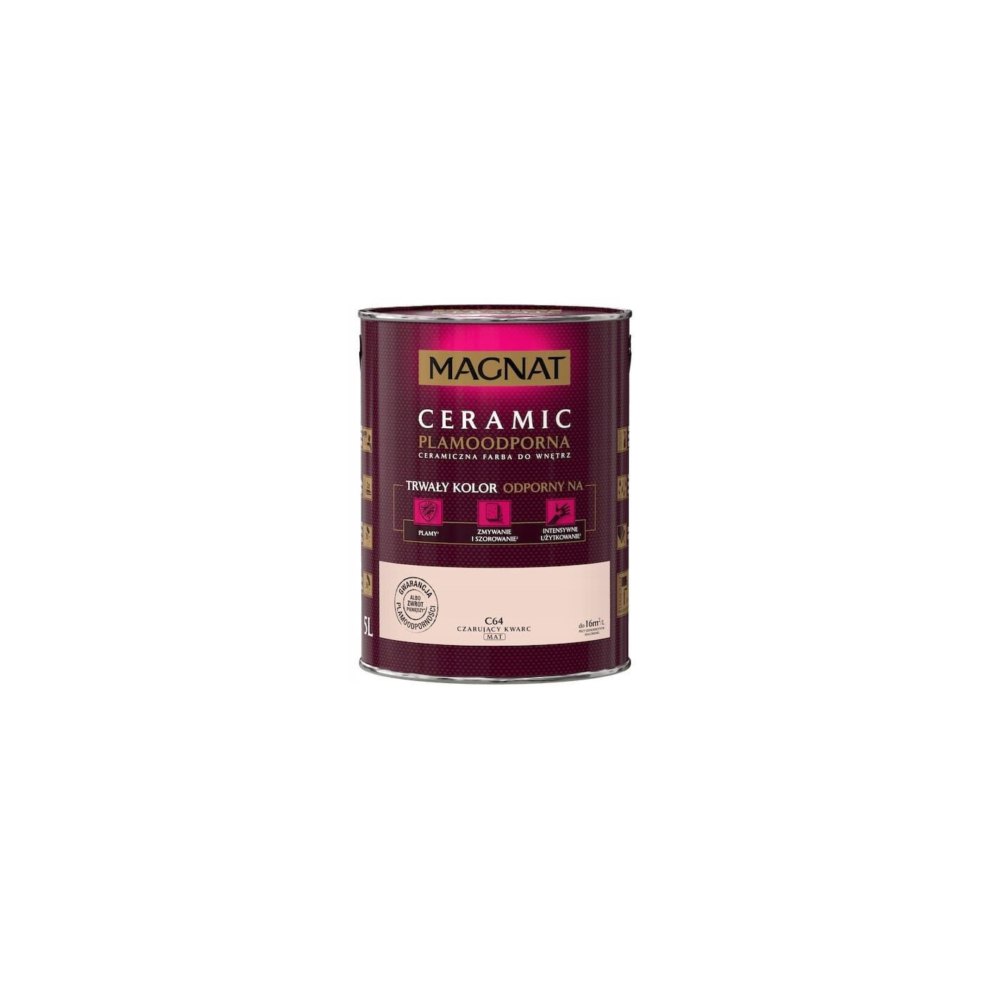 Farba Ceramiczna Magnat C64 Czarujący Kwarc 5L Farba Ceramiczna Magnat C64 Czarujący Kwarc 5L