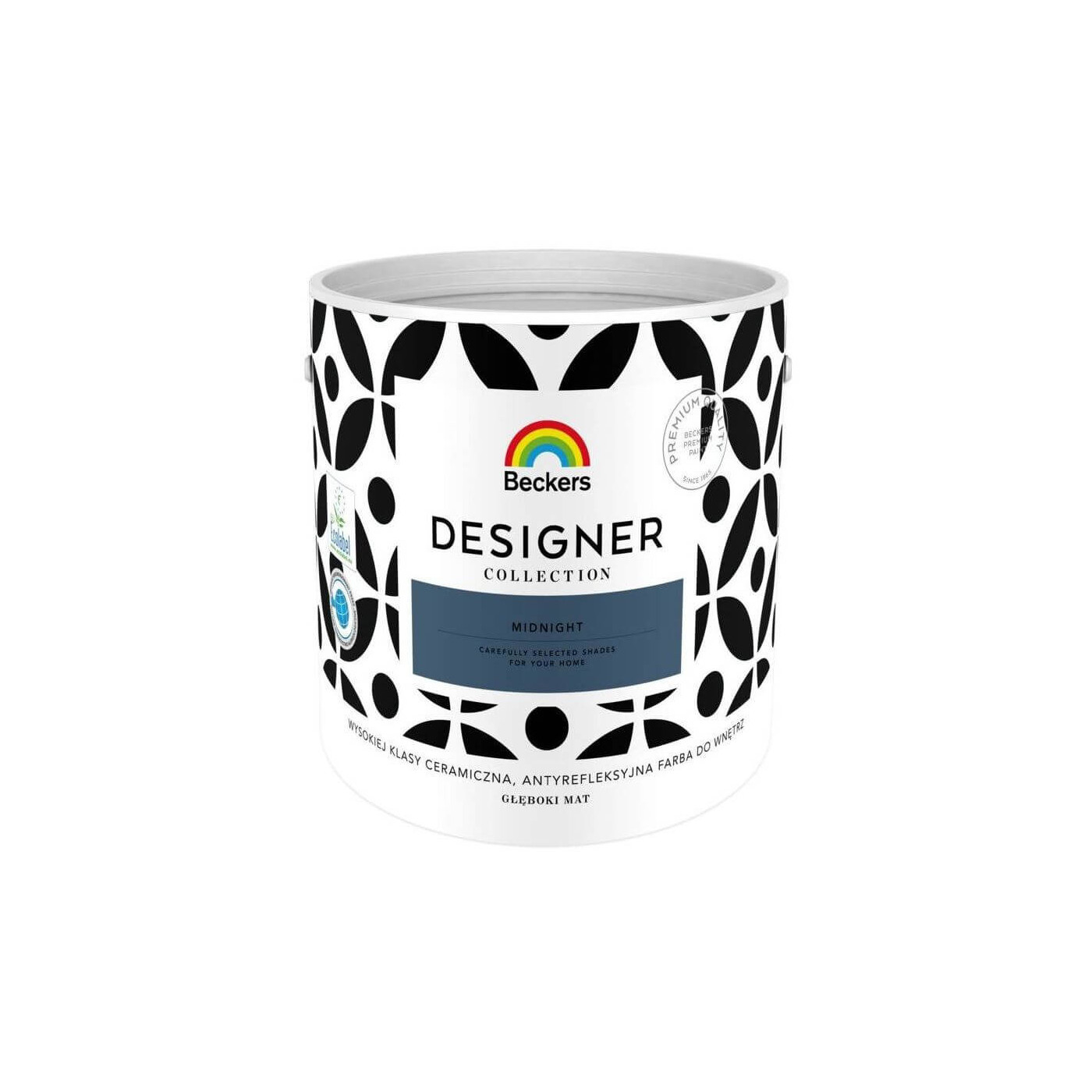 Farba Ceramiczna Designer Collection Midnight Mat 2,5L Beckers Farba Ceramiczna Designer Collection Midnight Mat 2,5L Beckers