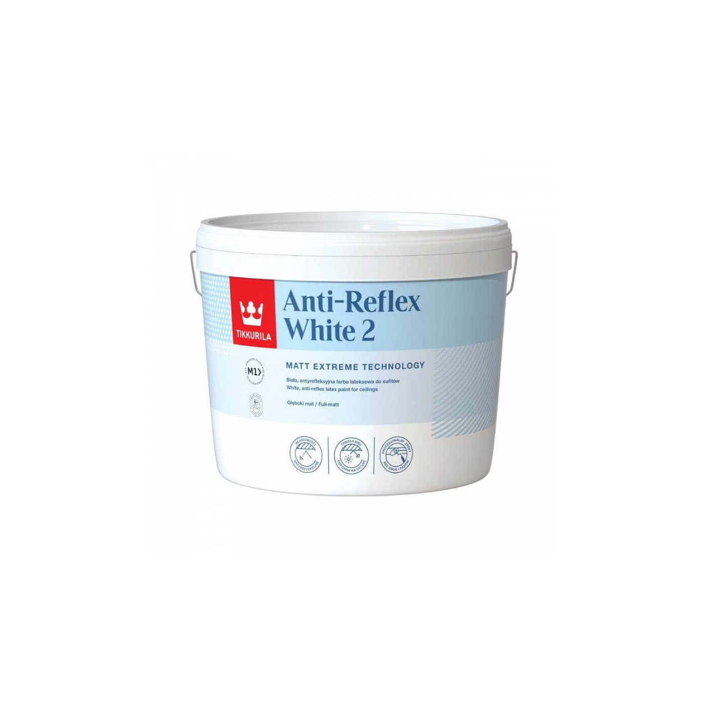 Farba Lateksowa Anti-Reflex White Mat 3L Tikkurila Farba Lateksowa Anti-Reflex White Mat 3L Tikkurila