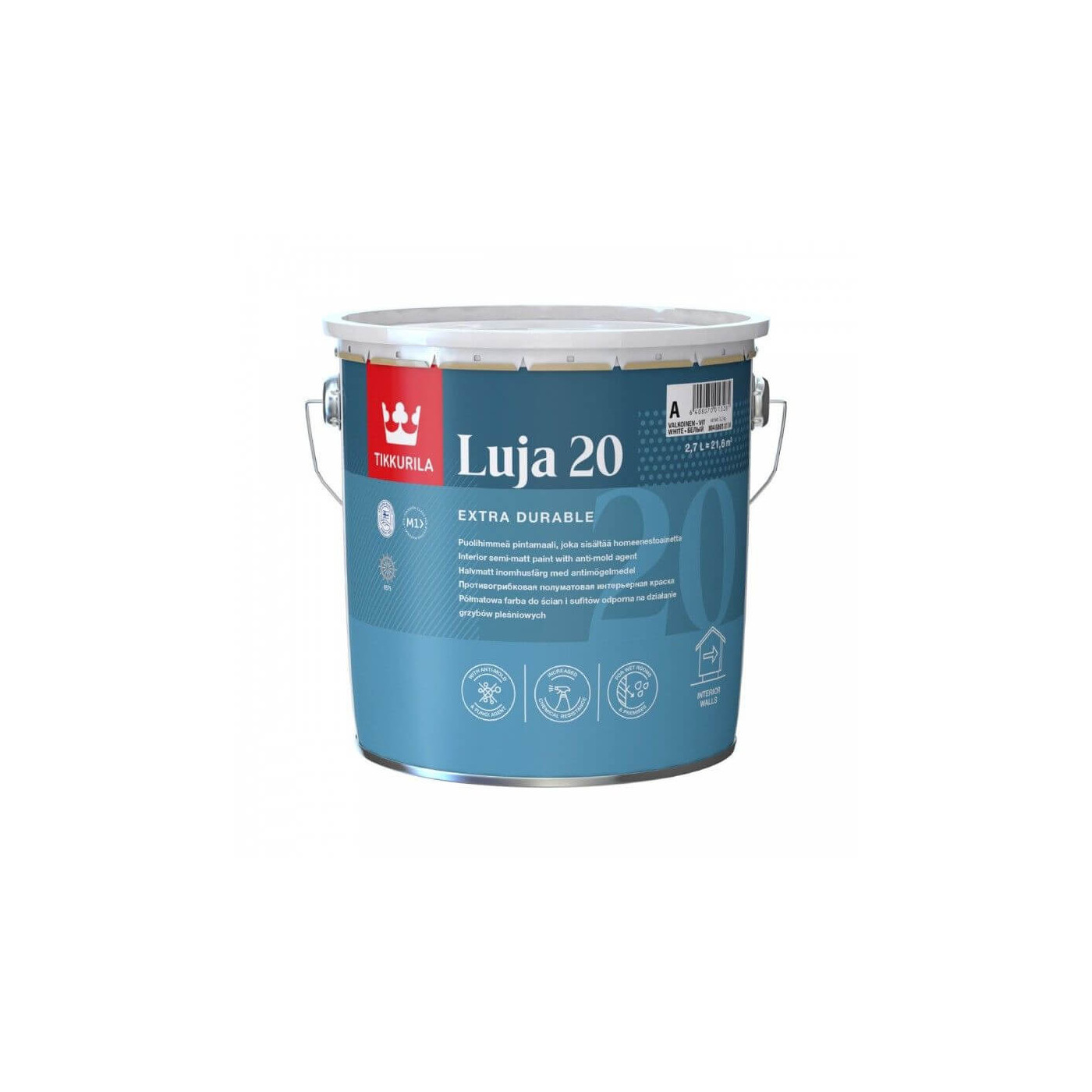 Farba Akrylowa Luja Semi Mat 2,7L Baza -A Tikkurila Farba Akrylowa Luja Semi Mat 2,7L Baza -A Tikkurila