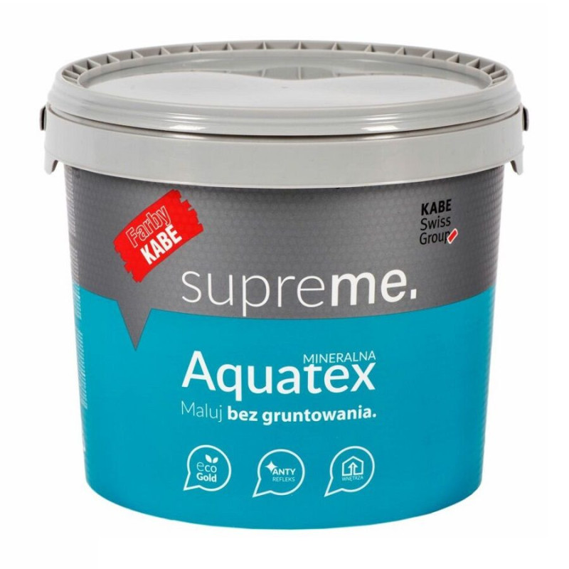 Farba Aquatex Baza A Biała 10l Kabe Farba Aquatex Baza A Biała 10l Kabe