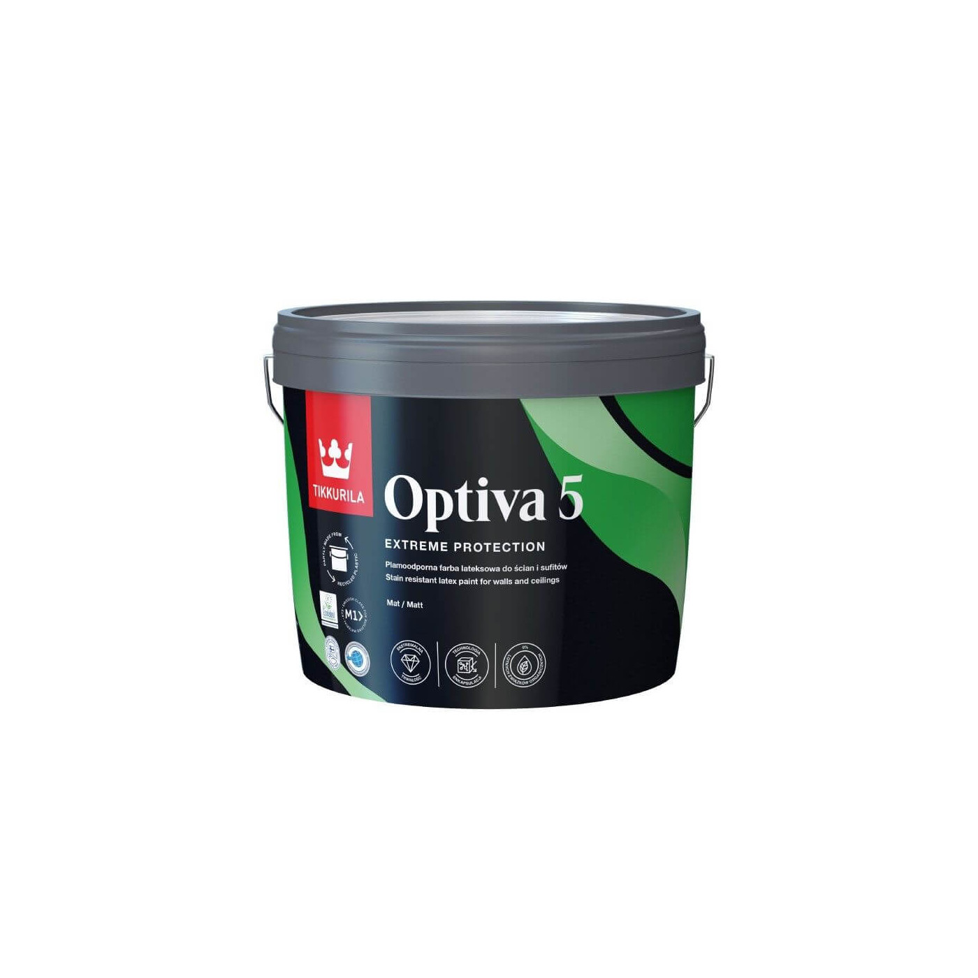 Farba Lateksowa Optiva Matt 0,9L Baza-C Tikkurila Farba Lateksowa Optiva Matt 0,9L Baza-C Tikkurila