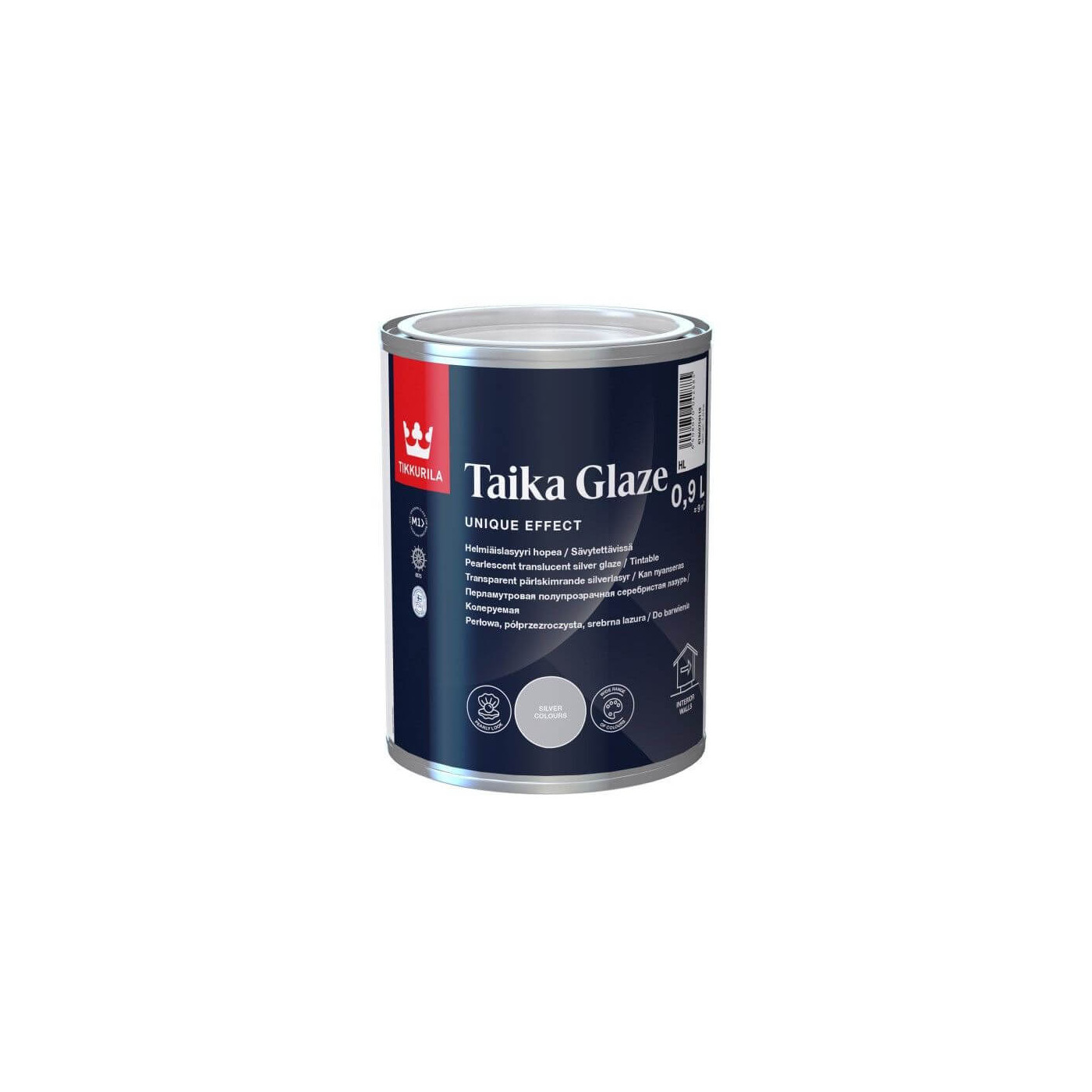 Farba Perłowa Taika Pearl Glaze Srebrna 0,9L Tikkurila Farba Perłowa Taika Pearl Glaze Srebrna 0,9L Tikkurila