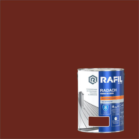 Farba Do Dachów Radach Czerwony Tlenk. Półmat RAL3009 5L Rafil